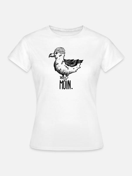 Möwe Moin - Frauen T-Shirt - Weiß