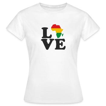 Juneteenth Day 1865, Jour de la Liberté Amérique Africaine - T-shirt Femme - blanc - Devant - AI Model Female 172 dark (172cm)