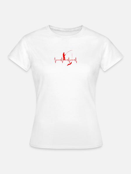 Angel Herzschlag - Frauen T-Shirt - Weiß