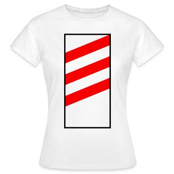 Road Sign Costume Beacon Road Construction Construction Worker - Women's T-Shirt - white - Front - AI Model Female 172 dark (172cm)