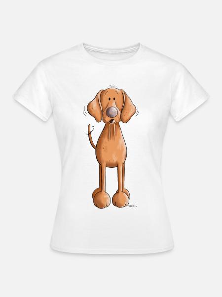Knuffiger Vizsla - Frauen T-Shirt - Weiß