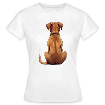 Rhodesian Ridgeback - T-shirt Femme - blanc - Devant - AI Model Female 172 dark (172cm)