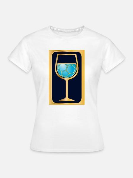 Handball Wein - Frauen T-Shirt - Weiß