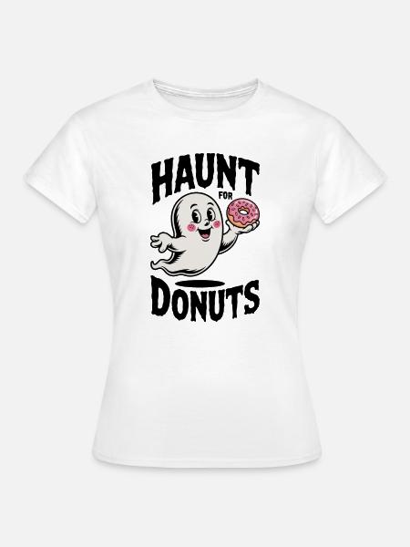 Treffpunkt für Donuts - Frauen T-Shirt - Weiß