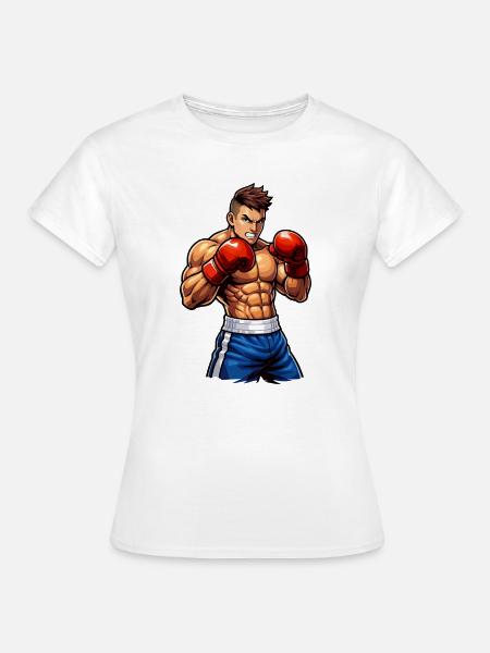Boxer Boxing Kämpfer - Frauen T-Shirt - Weiß