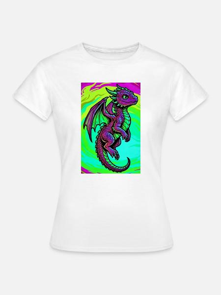 Drache - Frauen T-Shirt - Weiß