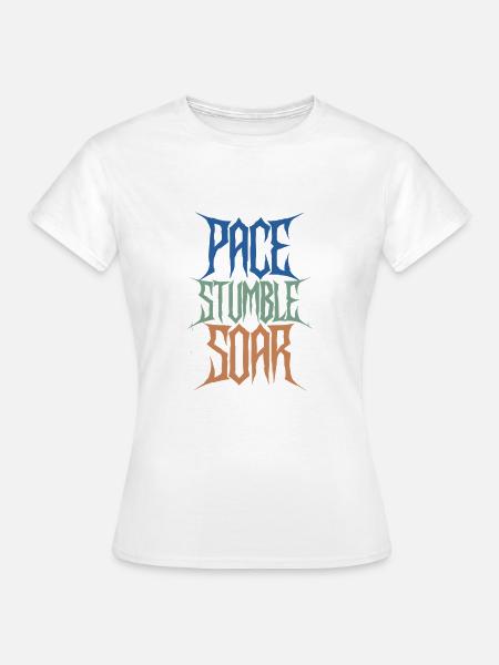 Pace Stumble Soar Style Heavy Metal - Frauen T-Shirt - Weiß