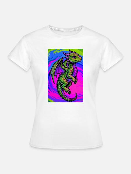 Drache - Frauen T-Shirt - Weiß
