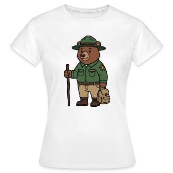 Garde forestier des ours - T-shirt Femme - blanc - Devant - AI Model Female 172 dark (172cm)