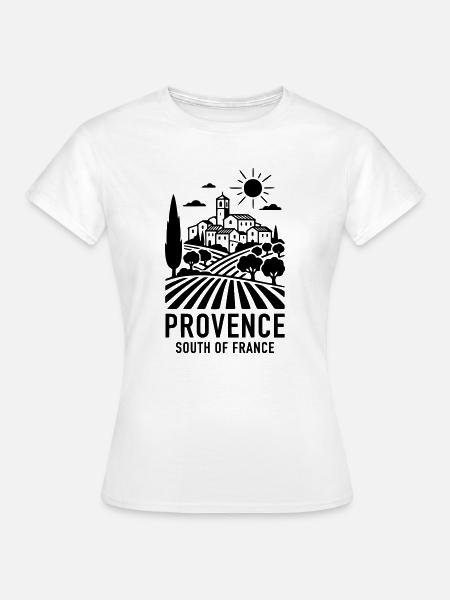 Provence Frankreich - Frauen T-Shirt - Weiß