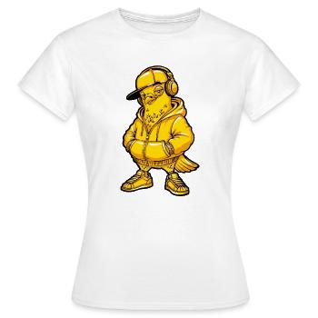 Taube Music Hip Hop - T-shirt Femme - blanc - Devant - AI Model Female 172 dark (172cm)