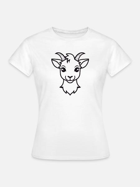 Hirschkuh - Frauen T-Shirt - Weiß