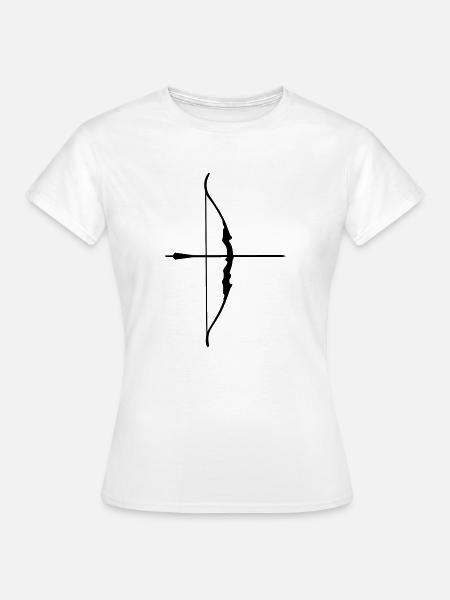Bow & Arrow - Frauen T-Shirt - Weiß