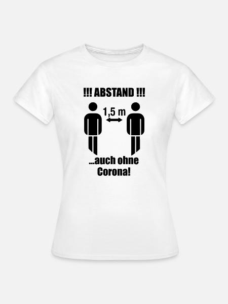 abstand11 - Frauen T-Shirt - Weiß