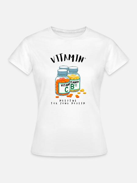 VITAMIN - Frauen T-Shirt - Weiß