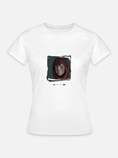 Frau illustration - Frauen T-Shirt - Weiß