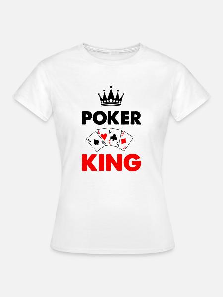 poker king - Frauen T-Shirt - Weiß