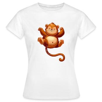 Jungle d’animaux mignons - T-shirt Femme - blanc - Devant - AI Model Female 172 dark (172cm)