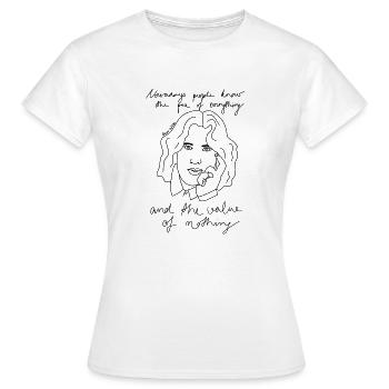 Oscar Wilde - Frauen T-Shirt - Weiß - Vorne - AI Model Female 172 dark (172cm)