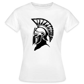 Sparta Guerrier Spartan - T-shirt Femme - blanc - Devant - AI Model Female 172 dark (172cm)