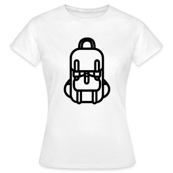Backpack - Women's T-Shirt - white - Front - AI Model Female 172 dark (172cm)