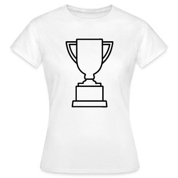trophée - T-shirt Femme - blanc - Devant - AI Model Female 172 dark (172cm)