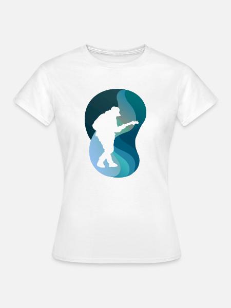 Gitarrist Hardrock Shouter - Frauen T-Shirt - Weiß