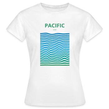 Océans dévastés : Pacifique - T-shirt Femme - blanc - Devant - AI Model Female 172 dark (172cm)