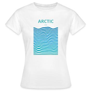 Ausgedehnte Ozeane: Arktis - Frauen T-Shirt - Weiß - Vorne - AI Model Female 172 dark (172cm)