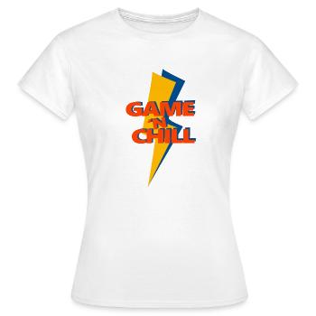 Game 'n Chill - Women's T-Shirt - white - Front - AI Model Female 172 dark (172cm)