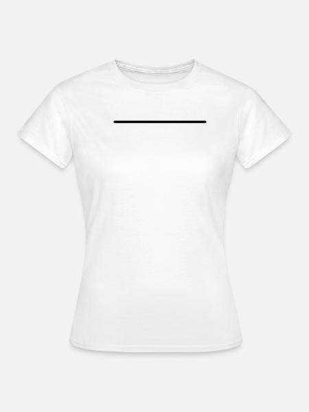 Symboles mathématiques - ligne droite - T-shirt Femme - blanc