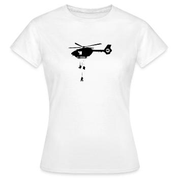 Hubschrauber H145M Air Force army Luftwaffe - Frauen T-Shirt - Weiß - Vorne - AI Model Female 172 dark (172cm)