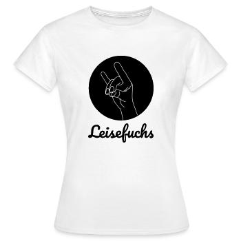 Leisefuchs - Frauen T-Shirt - Weiß - Vorne - AI Model Female 172 dark (172cm)