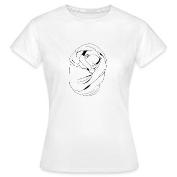 Bébé bébé bébé - T-shirt Femme - blanc - Devant - AI Model Female 172 dark (172cm)