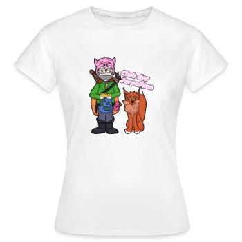 Jäger Club der Verpeilten - Frauen T-Shirt - Weiß - Vorne - AI Model Female 172 dark (172cm)