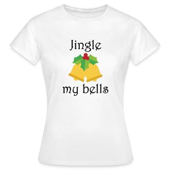 Jingle Mes Cloches - T-shirt Femme - blanc - Devant - AI Model Female 172 dark (172cm)