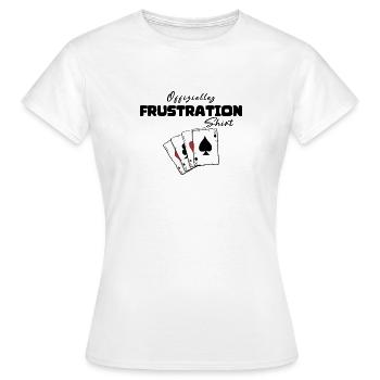 Chemise officielle Frustration - T-shirt Femme - blanc - Devant - AI Model Female 172 dark (172cm)