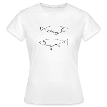 Herring and Hining - Women's T-Shirt - white - Front - AI Model Female 172 dark (172cm)