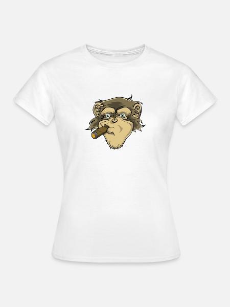 Schimpanse - Frauen T-Shirt - Weiß