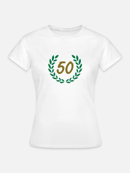 50 - Frauen T-Shirt - Weiß