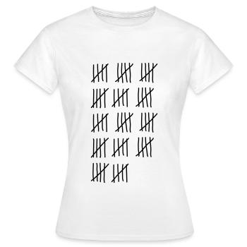 70th birthday - Women's T-Shirt - white - Front - AI Model Female 172 dark (172cm)