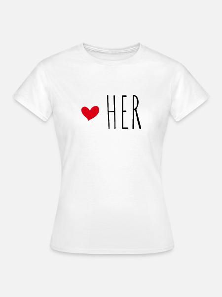 Her - Frauen T-Shirt - Weiß