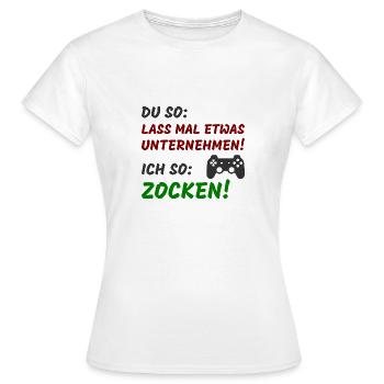 You so I gamble so - Women's T-Shirt - white - Front - AI Model Female 172 dark (172cm)