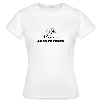 Rummy Fear Opponent - Women's T-Shirt - white - Front - AI Model Female 172 dark (172cm)