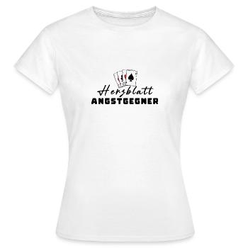 Sweetheart Fear Opponent - Women's T-Shirt - white - Front - AI Model Female 172 dark (172cm)