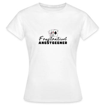 Frustration peur des adversaires - T-shirt Femme - blanc - Devant - AI Model Female 172 dark (172cm)