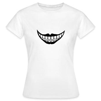 Rire - T-shirt Femme - blanc - Devant - AI Model Female 172 dark (172cm)