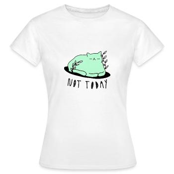 PAS AUJOURD'HUI - PAS AUJOURD'HUI CAT - T-shirt Femme - blanc - Devant - AI Model Female 172 dark (172cm)