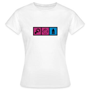Nursery Nurse Kinderpflegerin Puéricultrice Baby - Women's T-Shirt - white - Front - AI Model Female 172 dark (172cm)