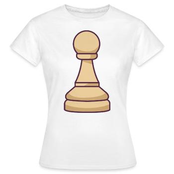 Chess Piece - Women's T-Shirt - white - Front - AI Model Female 172 dark (172cm)